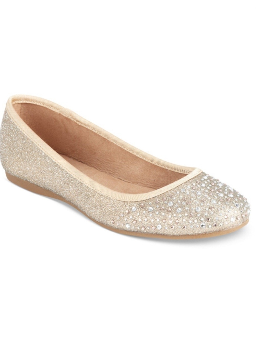 Style & Co Angelynn Gold Ballet Flats Size 7